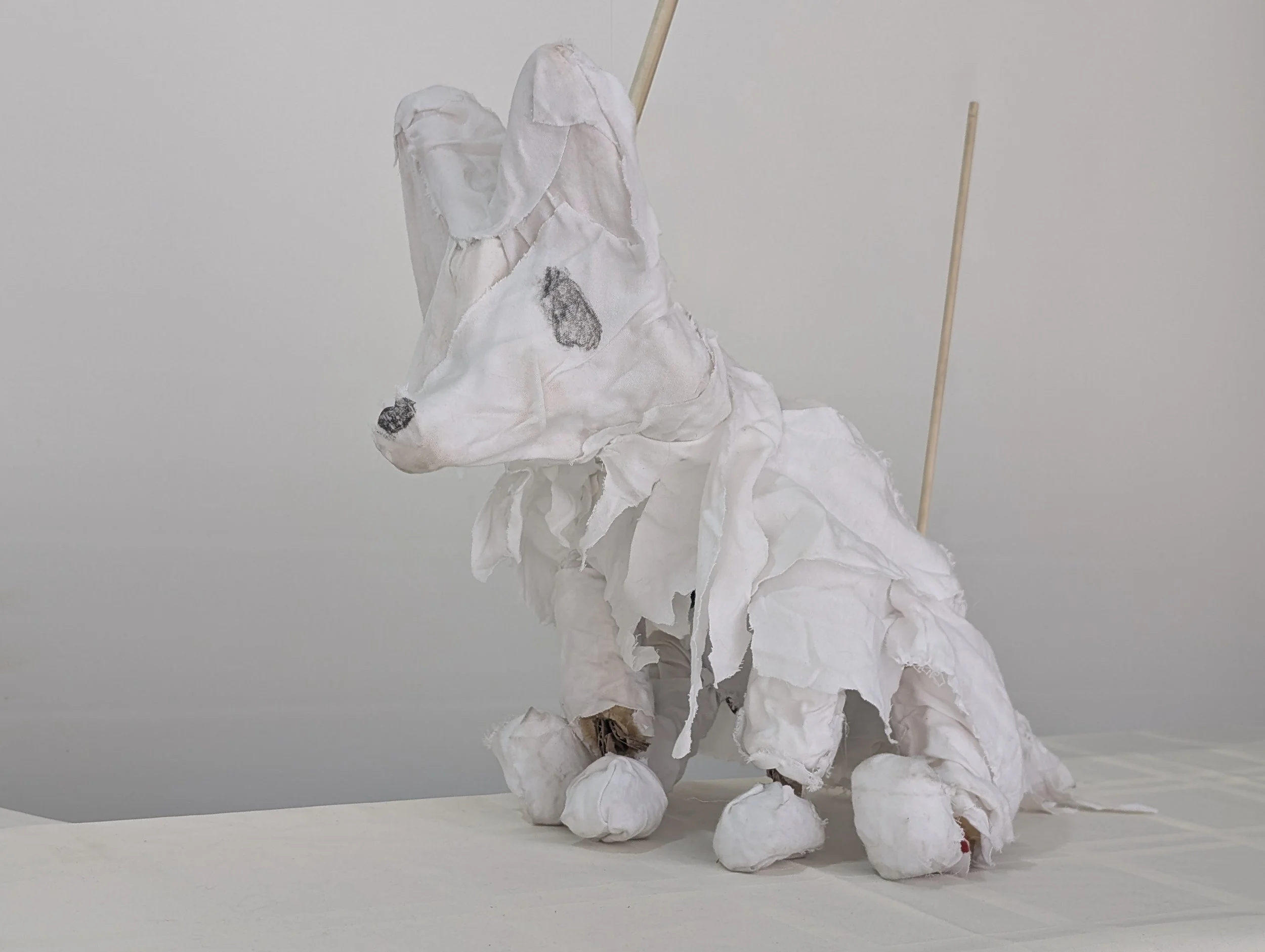 Ghost — Rod Puppet by Aurelia Cosette Sims