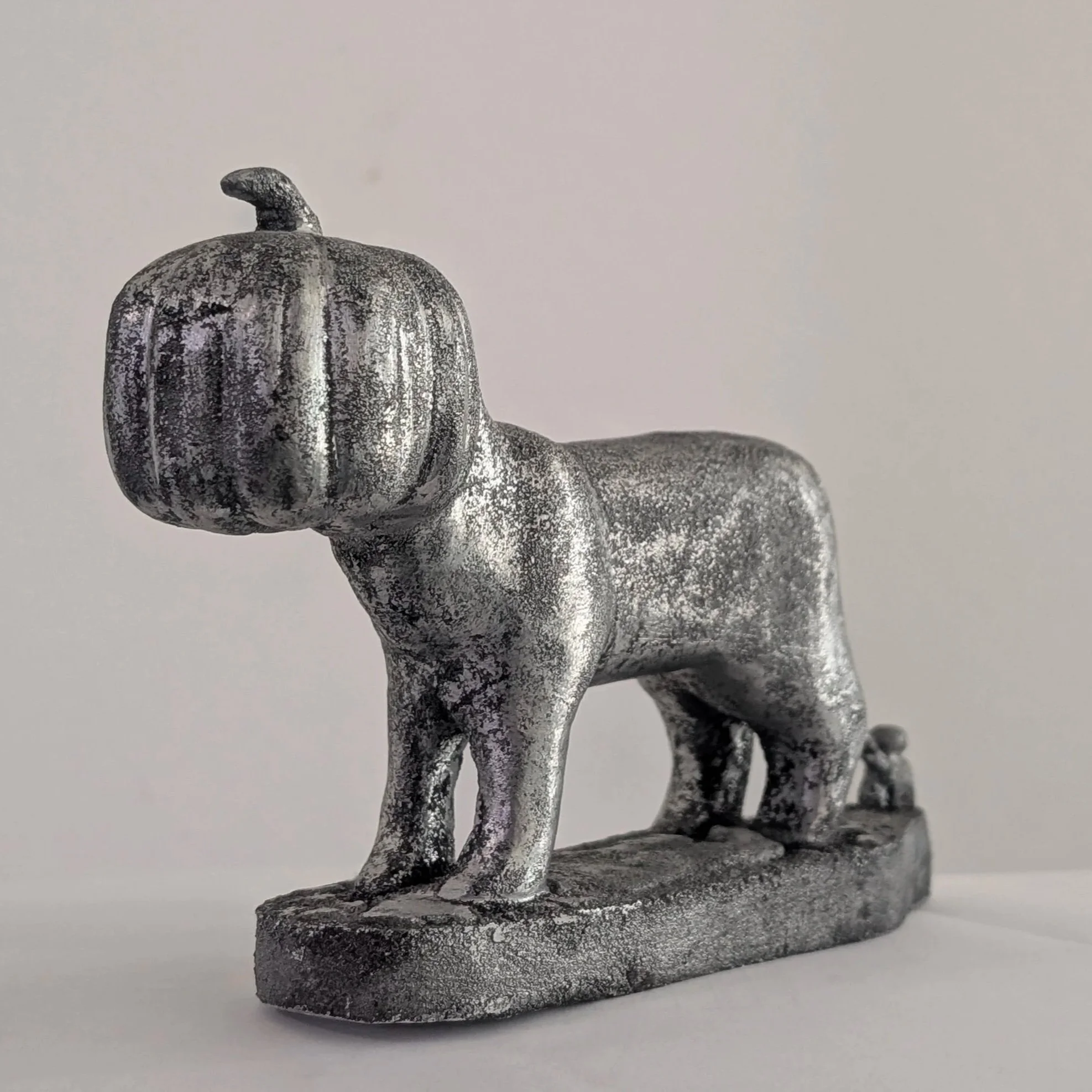 Pumpkin Cat — Cast Aluminum by Aurelia Cosette Sims