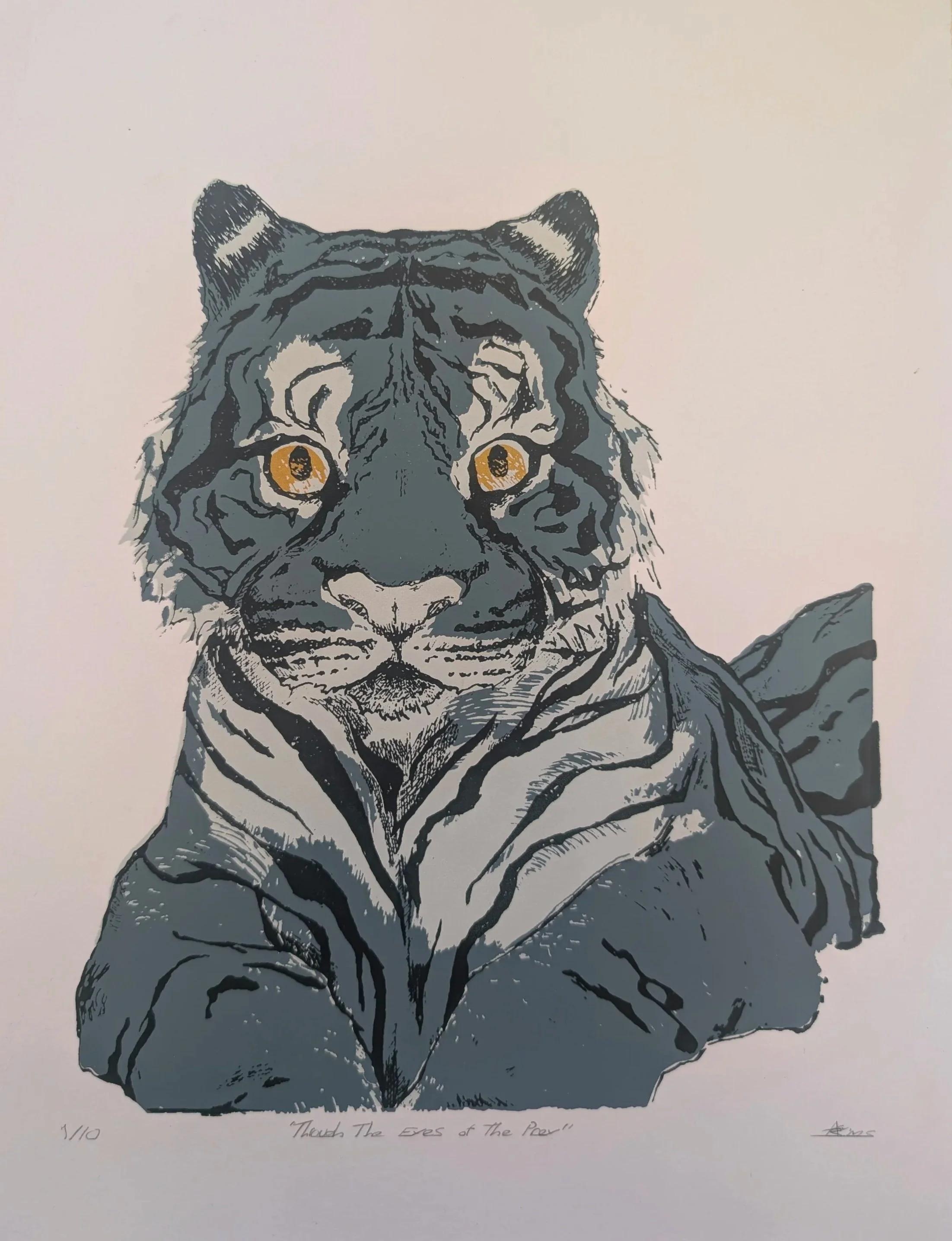 Through The Eyes of The Prey — Screenprint by Aurelia Cosette Sims